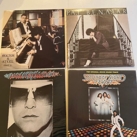 Saturday night fever, Pat Benatar, Holton & Steel og Elton John (LP)