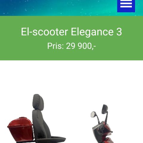 Elektrisk scooter - Frihet å kunne velge selv.