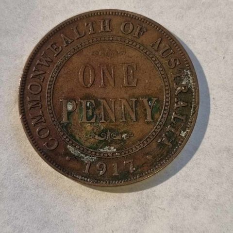 One penny 1917 Australia