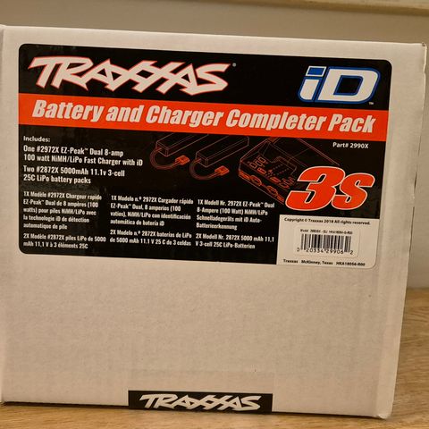 Traxxas EZ-Peak Dual 8A iD Charger m/ 2x 3S 5000