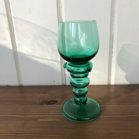 9 Røhmer glass  - 15,5 cm høye - samlet kr 1500