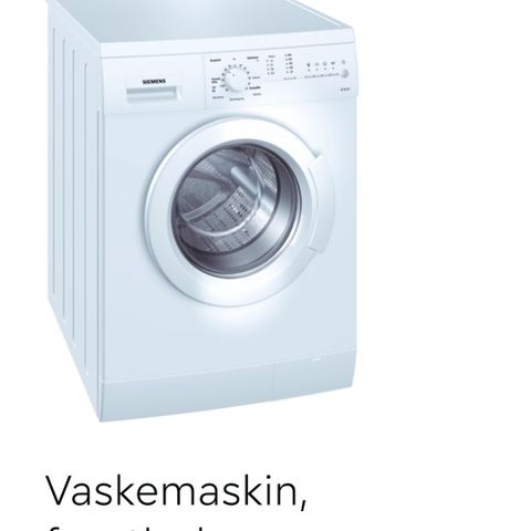 Siemens vaskemaskin 6kg