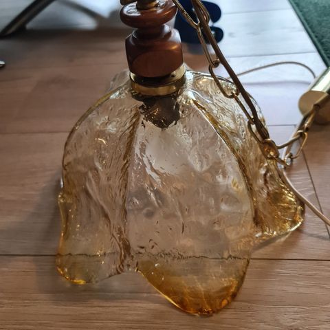 Vintage lampe i muranoglass