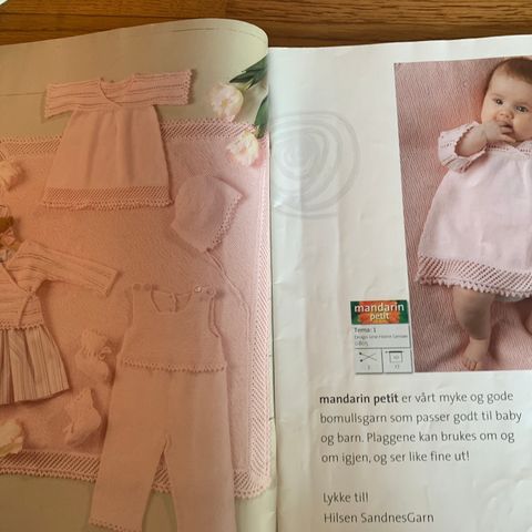 Strikke- og noe hekle hefte Sandnes mandarin baby nr 0805