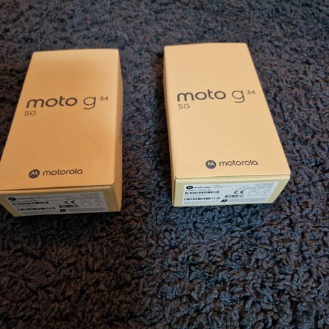 2 new unopened Motorola mobiles Moto G34