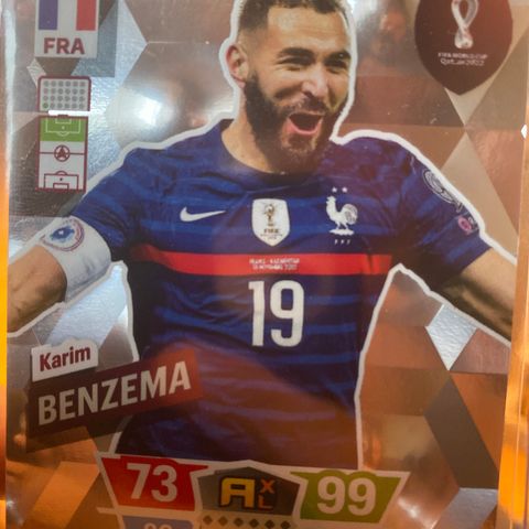 Benzema fotball kort