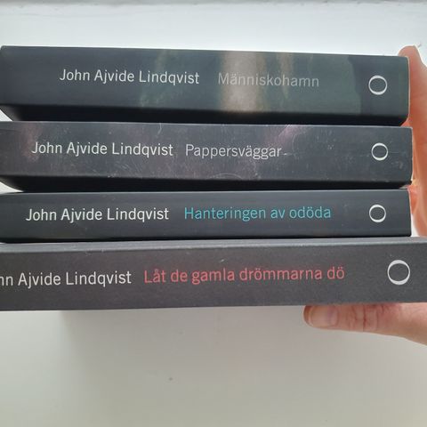 4 x John Ajvide Lindqvist, svensk pocket