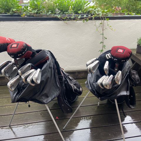 2 Wilson Deep Red golfsett dame og herre