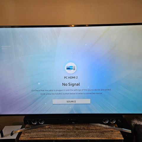 Samsung 75" 4K TV  og LG lydplanke selges