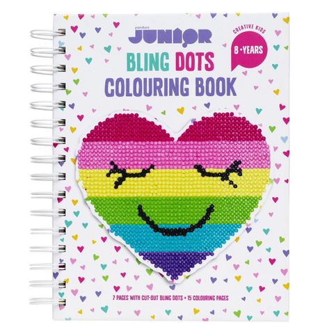 Bling Dots malebok – fargerik diamantmaling og fargelegging