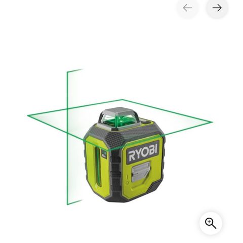 Ryobi 360 grønn laser.