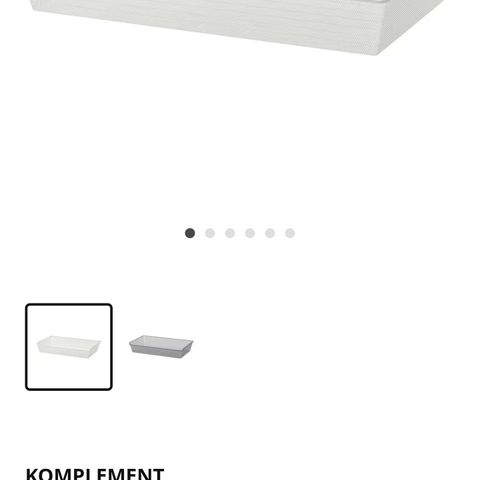 Komplement nettingkurv fra IKEA