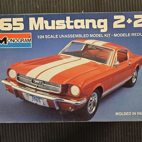 #64. 1965 Ford Mustang 2+2 plastbyggesett