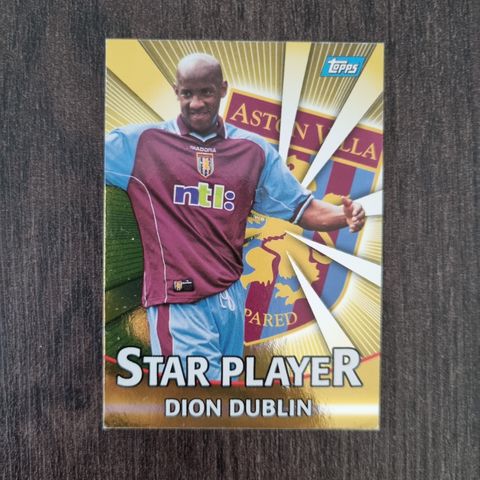 Dion Dublin-fotballkort selges!