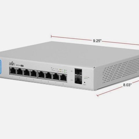 Ubiquiti US-8-150W Switch 8 PoE 150W - Uåpnet