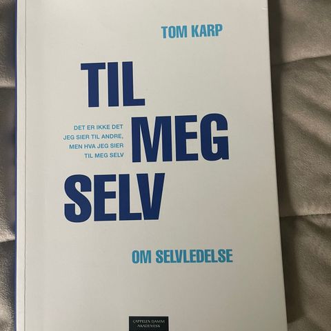 Til meg selv- selvledelse