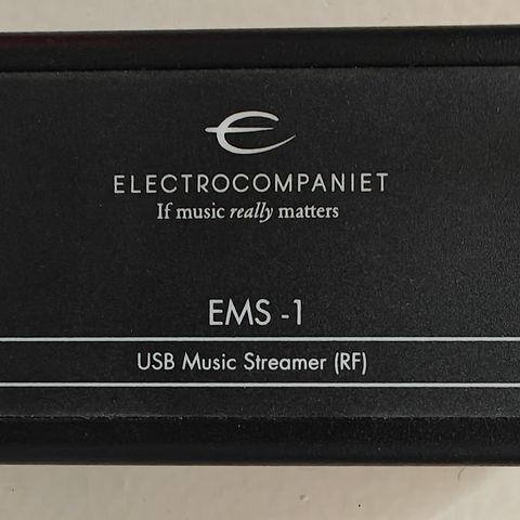 Electrocompaniet EMS1 streamer