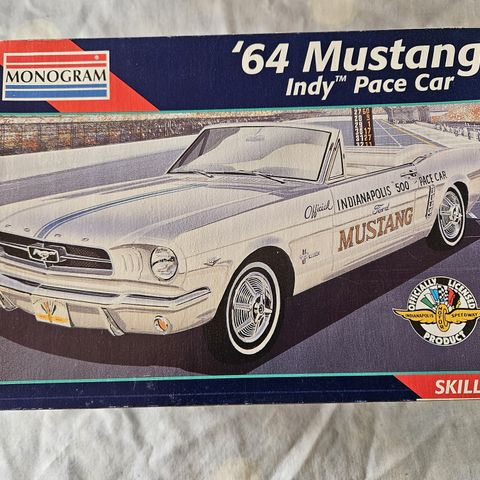 #68. 1964 Ford Mustang Indy Pace Car plastbyggesett