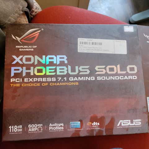 Asus Xonar Phoebus Solo PCIe lydkort