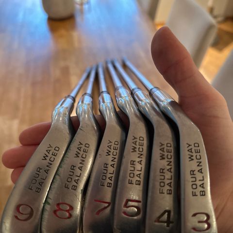 Golfkøller 3, 4, 5, 7, 8, 9