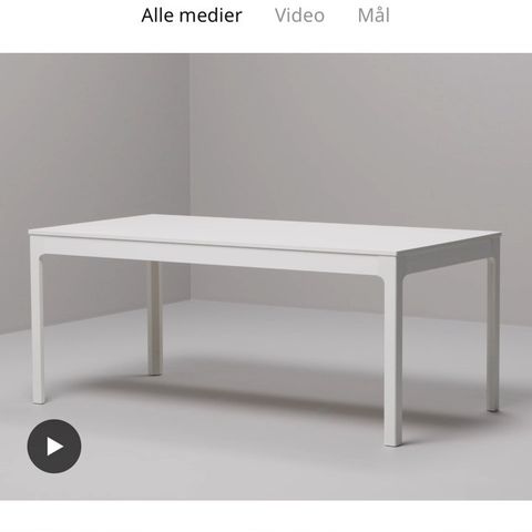 Uttrekkbart bord fra Ikea  Bjurstad