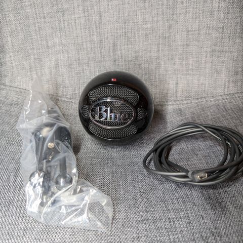 Blue Snowball Glossy Sort - Mikrofon