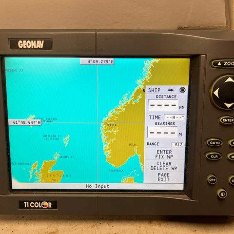 Simrad anritsu radar og geonav 11color kartmaskin