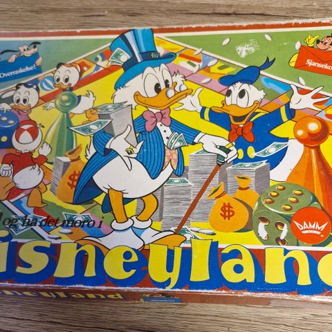 Vintage Disney Donald Duck Brettspill - Disneyland