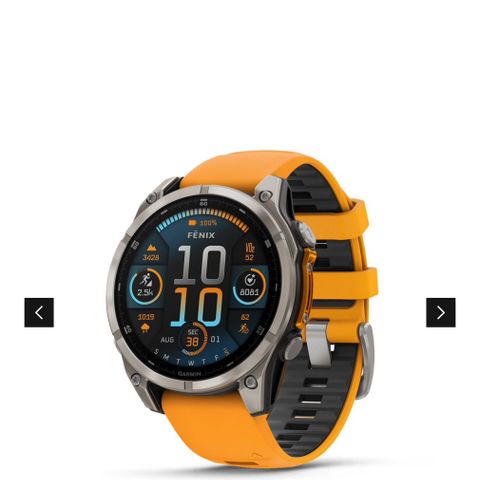 NY Garmin fenix 8 – 47 mm, AMOLED, Sapphire, Titanium