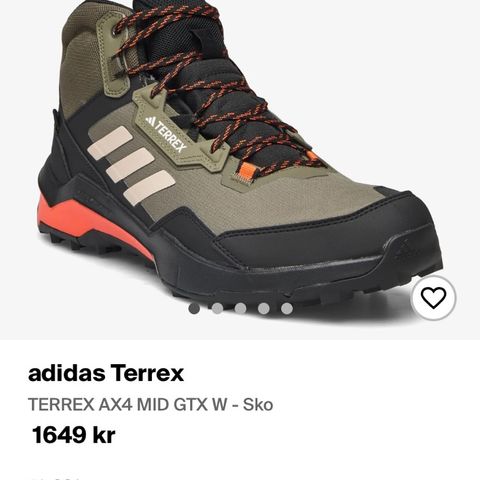 Fjellsko fra Adidas. Str 40.