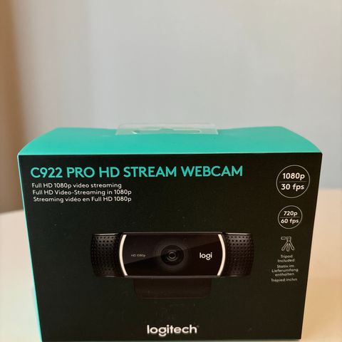 Logitech C922 Pro HD stream webcam