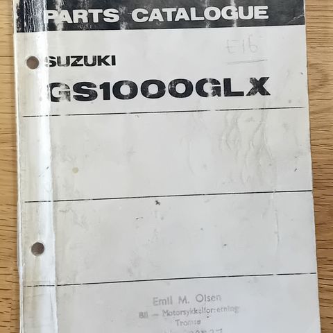 Suzuki GS1000GLX delekatalog