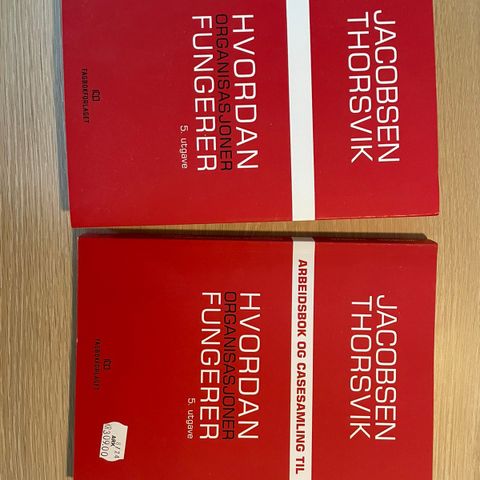 Hvordan organisasjoner fungerer + Arbeidsbok og casesamlinc