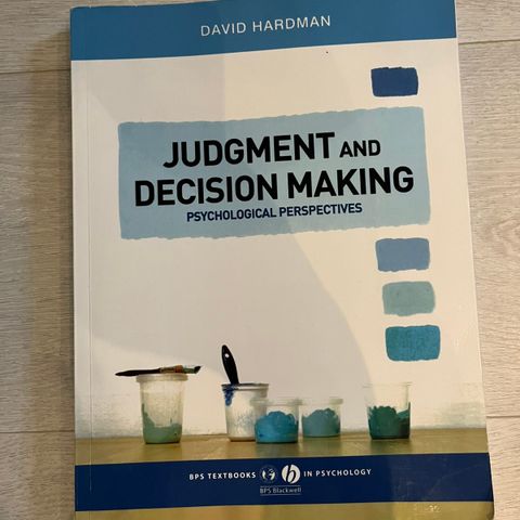 Judgment and decision making