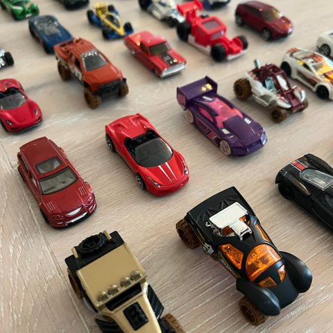 Samling med hot wheels biler