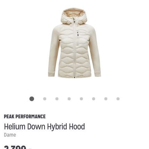 peak performance jakke i hvit/beige