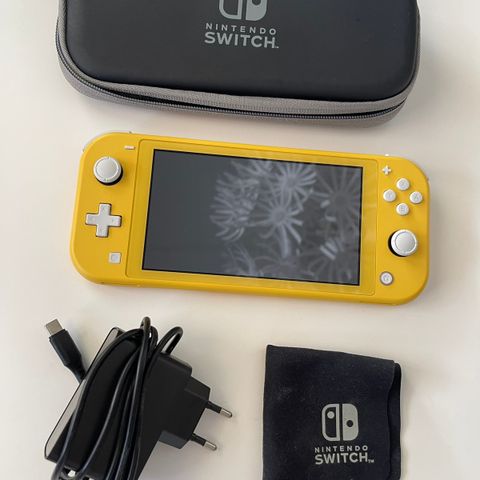 Nintendo Switch Lite med tilbehør 💛