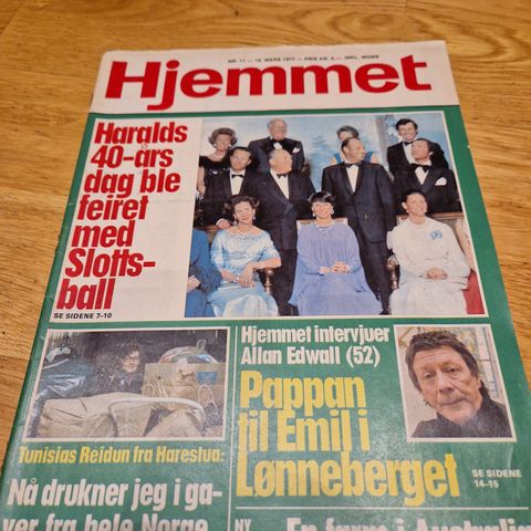 Hjemmet 1977, Emil i Lønneberget, Kongefamilien,  Stewart, Streisand, Colargol