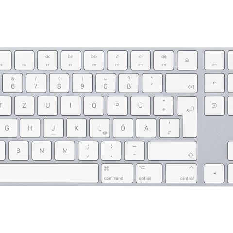 Apple Magic Keyboard med talltastatur – norsk - sølv