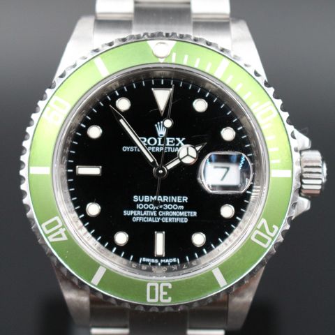 Rolex Submariner 16610T. 08m. Uten boks og papir . Nyoverhalt. Selges Kr 190.000