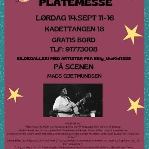 Platemesse i Sandvika lørdag 14.9 fra kl. 11 - 16!