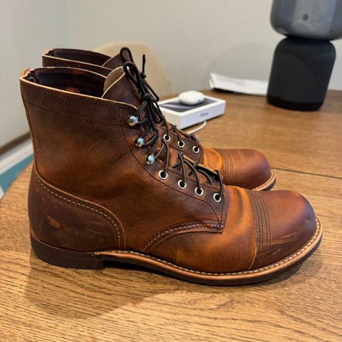 Red Wing Boots: Pent brukt (Str 45/Iron Ranger Boot Copper Rough)