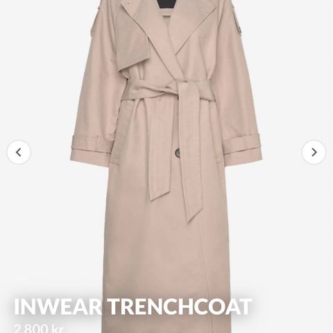 Trenchcoat inwear