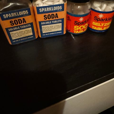 Sparklets og Sparkloids Soda Seltzer tablets