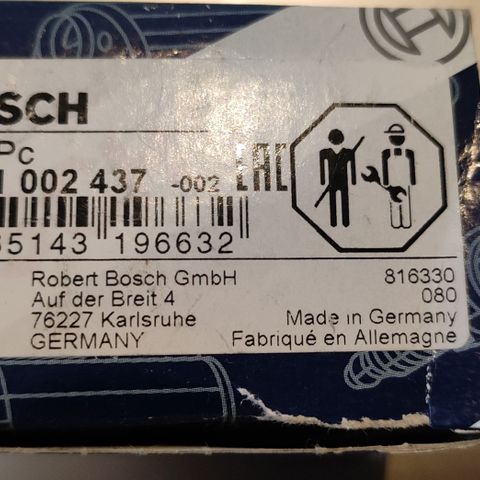 BOSCH 0 281 002 437 Sensor, ladetrykk MAP