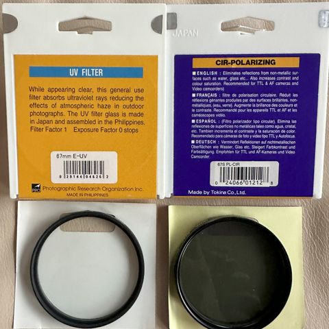 Cir-Polarizing & UV filter 67mm