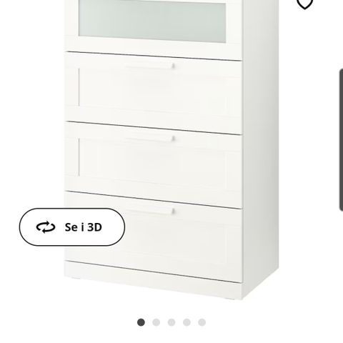 2 stk Brimnes kommode fra IKEA