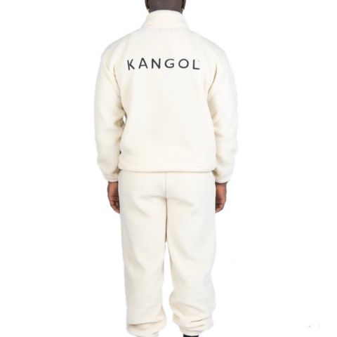 Kangol zip-up sweatshirt (S) white like new