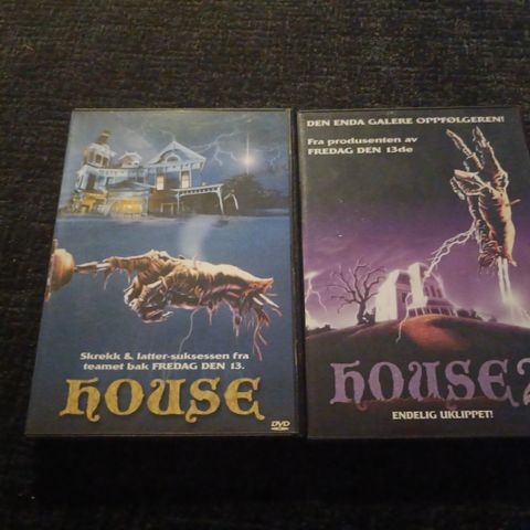 Skrotfot: House og House 2, 2 DVD