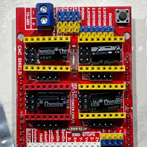 Arduino CNC Shield med 4 Stepper Drivere